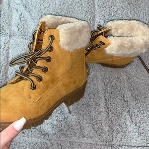 Tan boots